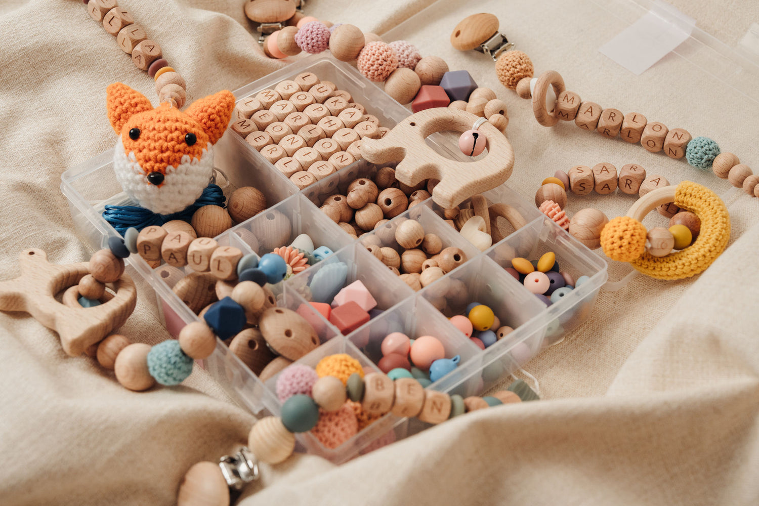 Schnullerketten Bastelset in Box