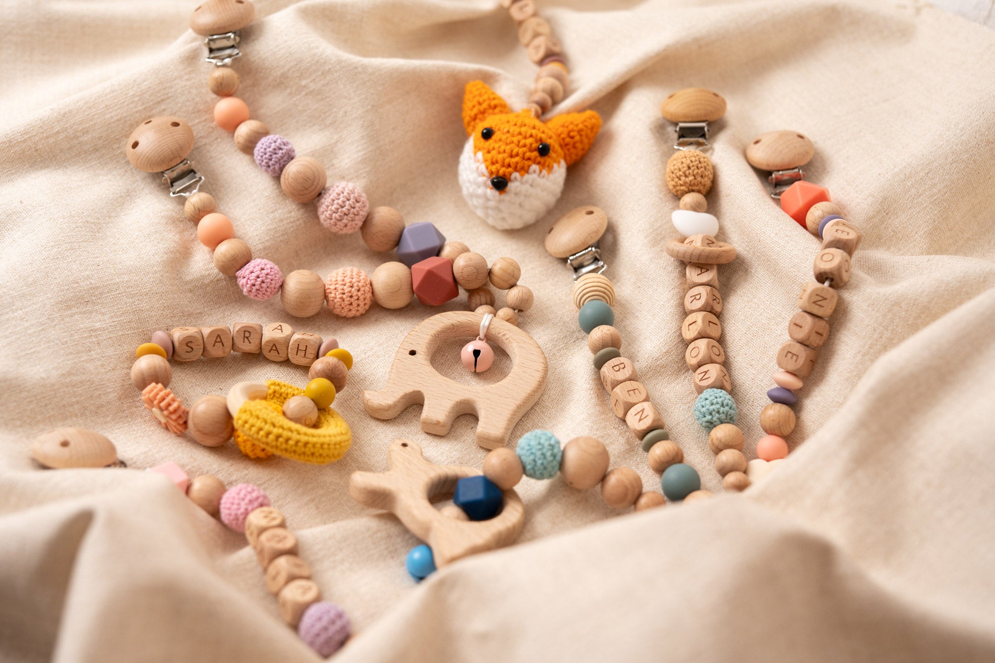 Schnullerketten und Greiflinge