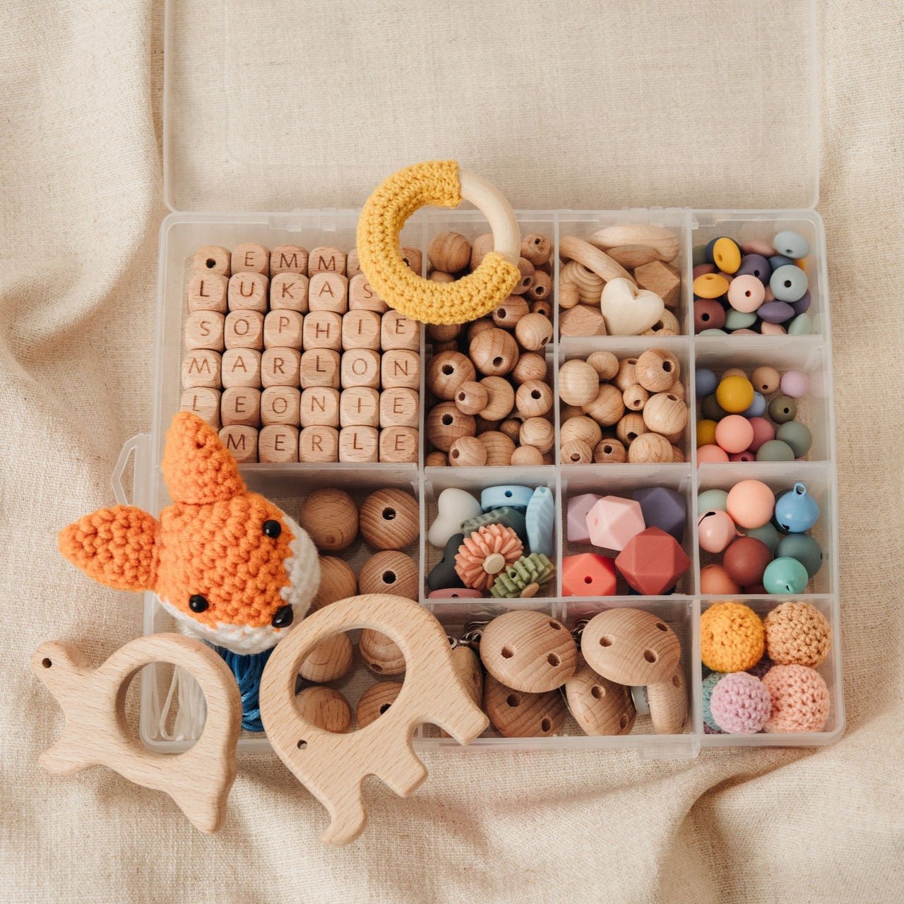 Schnullerketten Bastelset XXL