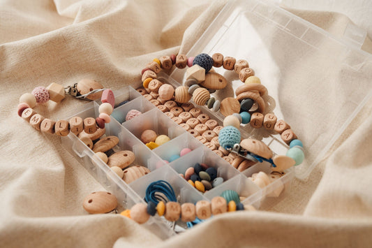 Schnullerketten Set in Box zum Selber Basteln